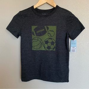 Cat & Jack Sports Basketball Baseball Football T-Shirt Boys Size Small NWT